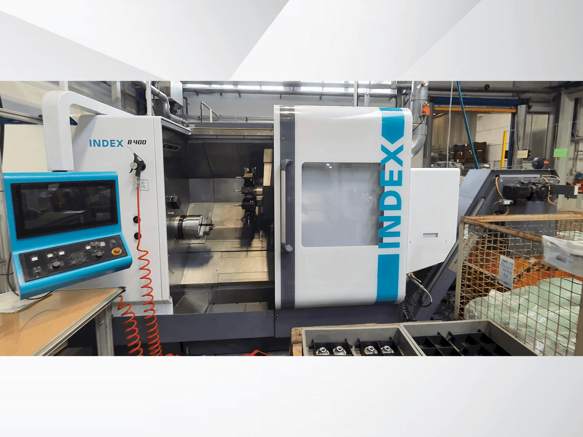 Vista Frontal da Index B400 máquina