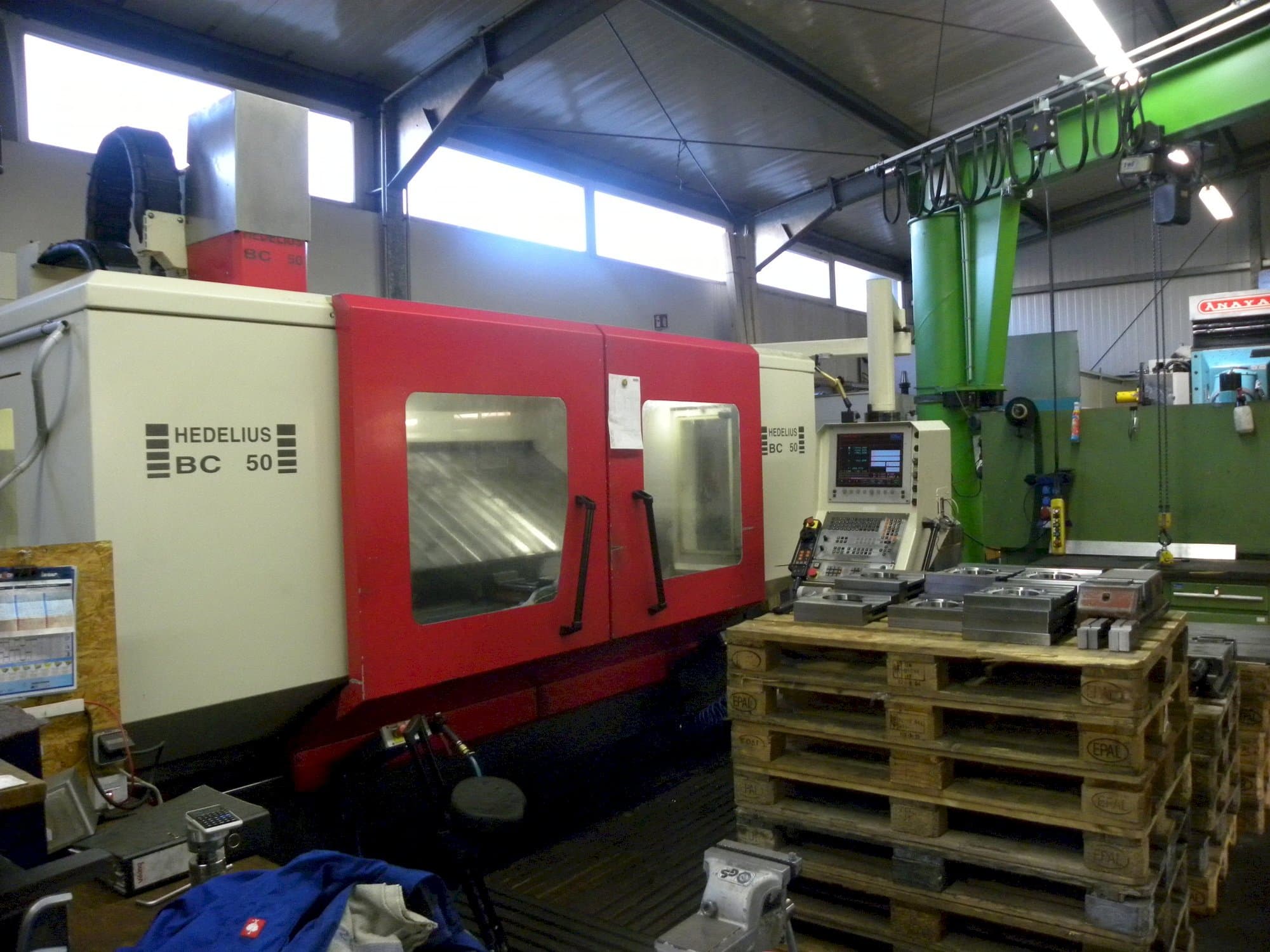 Vista Frontal  da HEDELIUS BC-50  máquina