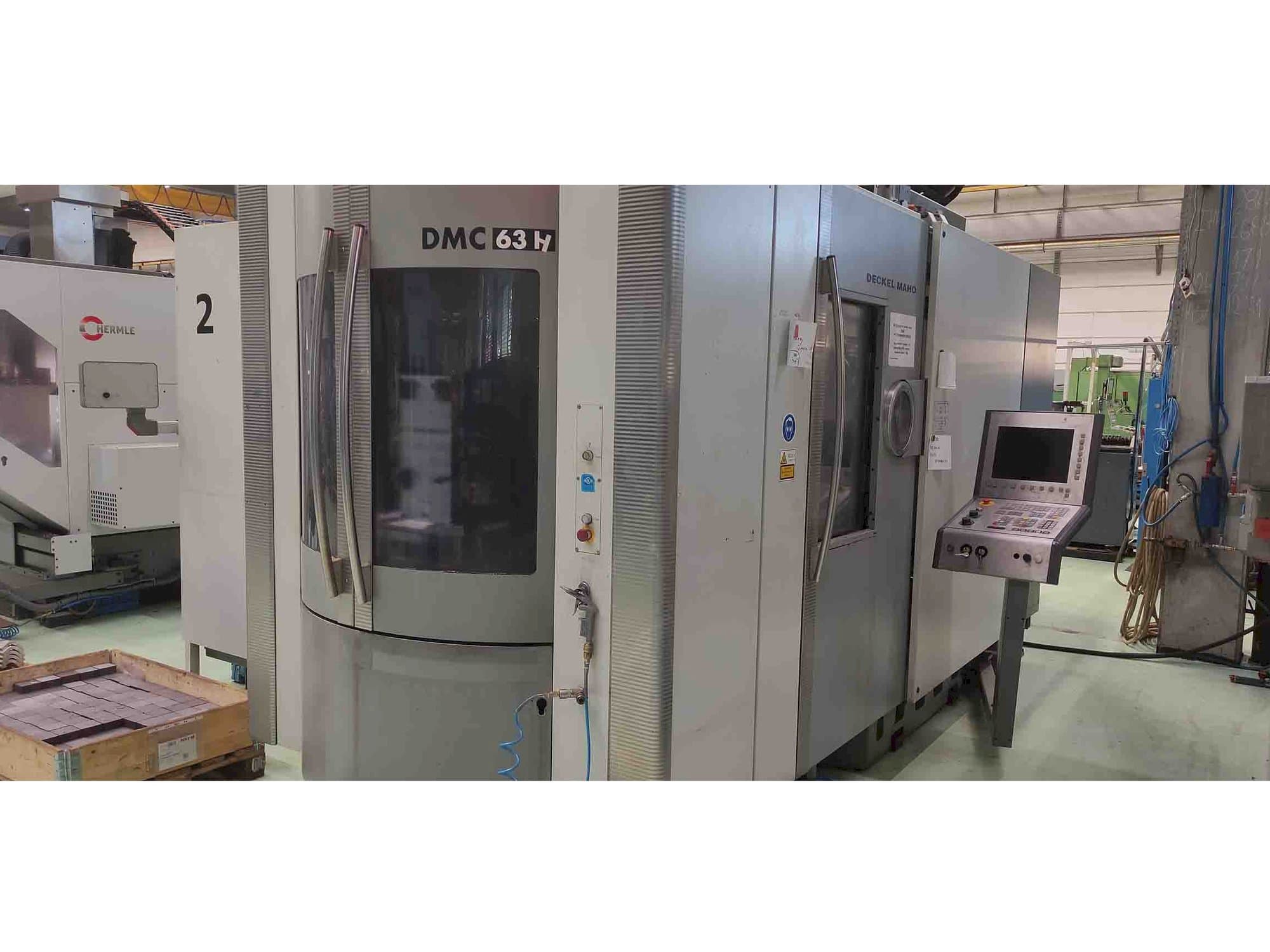 Vista Frontal da DMG DMC63H máquina