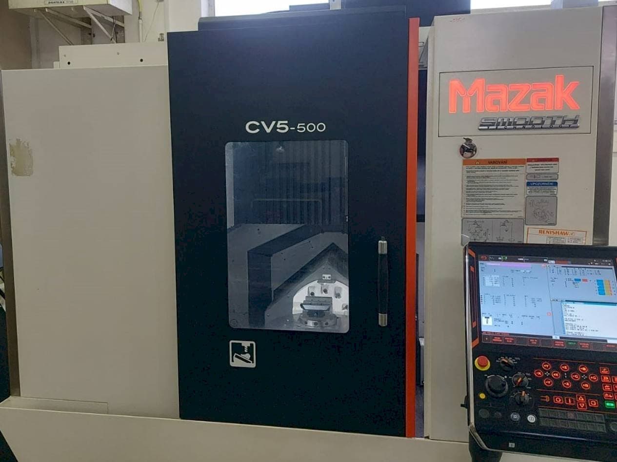 Vista Frontal  da Mazak CV5-500  máquina
