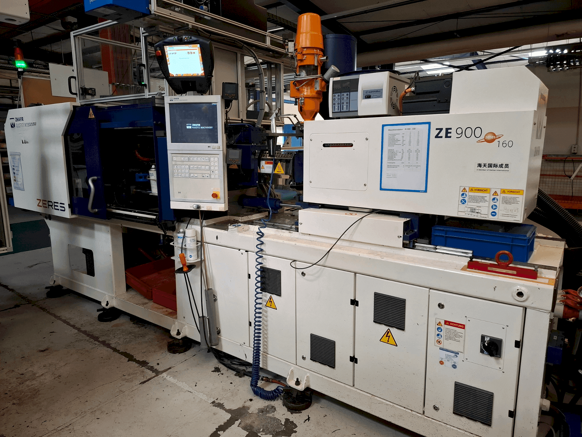 Vista Frontal da HAITIAN ZHAFIR Zeres 900/160 máquina