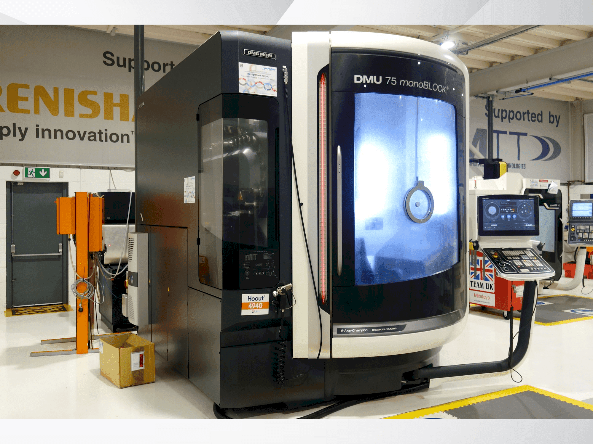 Vista Frontal da DMG MORI DMU 75 Monoblock máquina