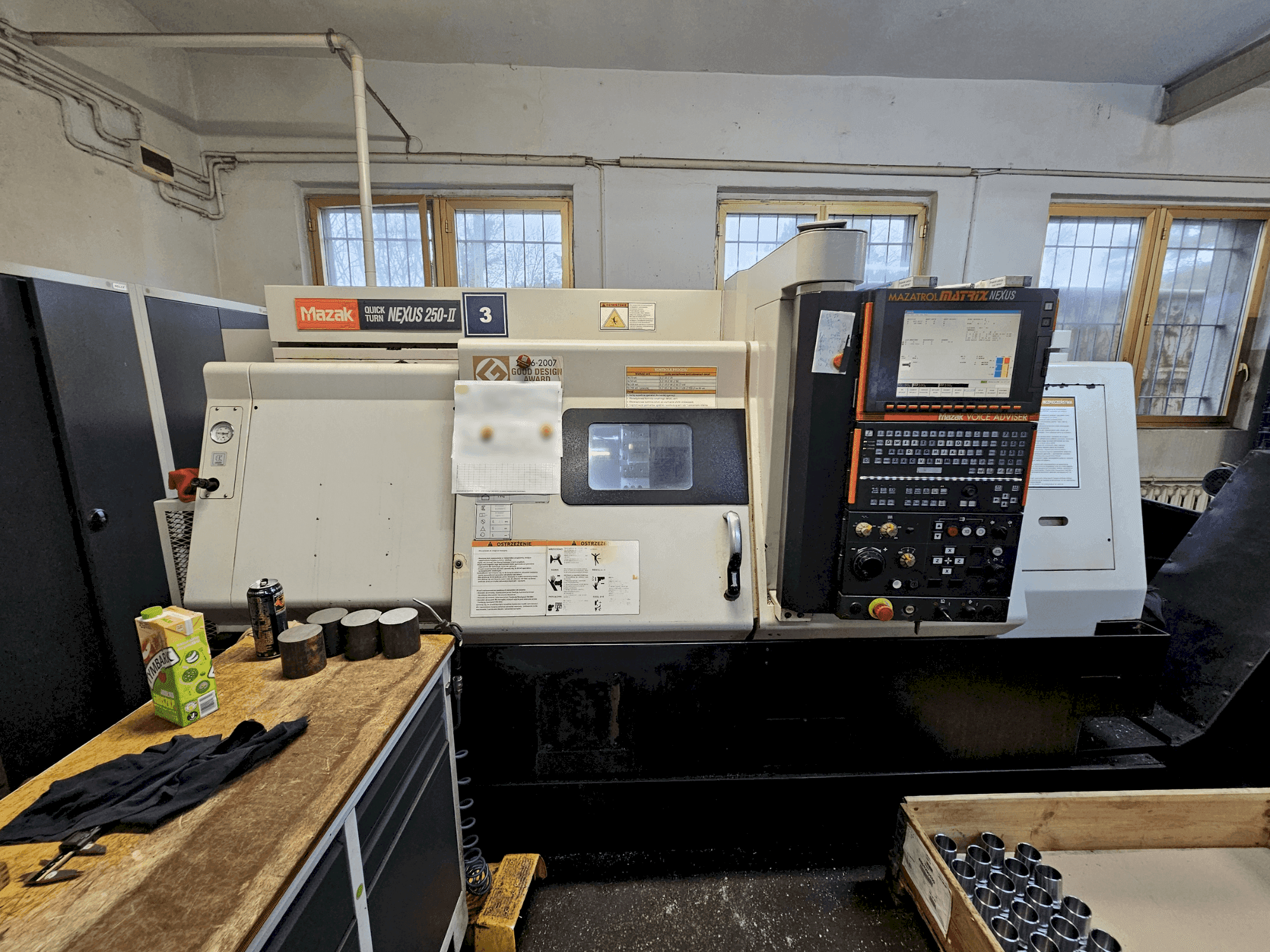 Vista Frontal da Mazak QUICKTURN NEXUS 250-II máquina