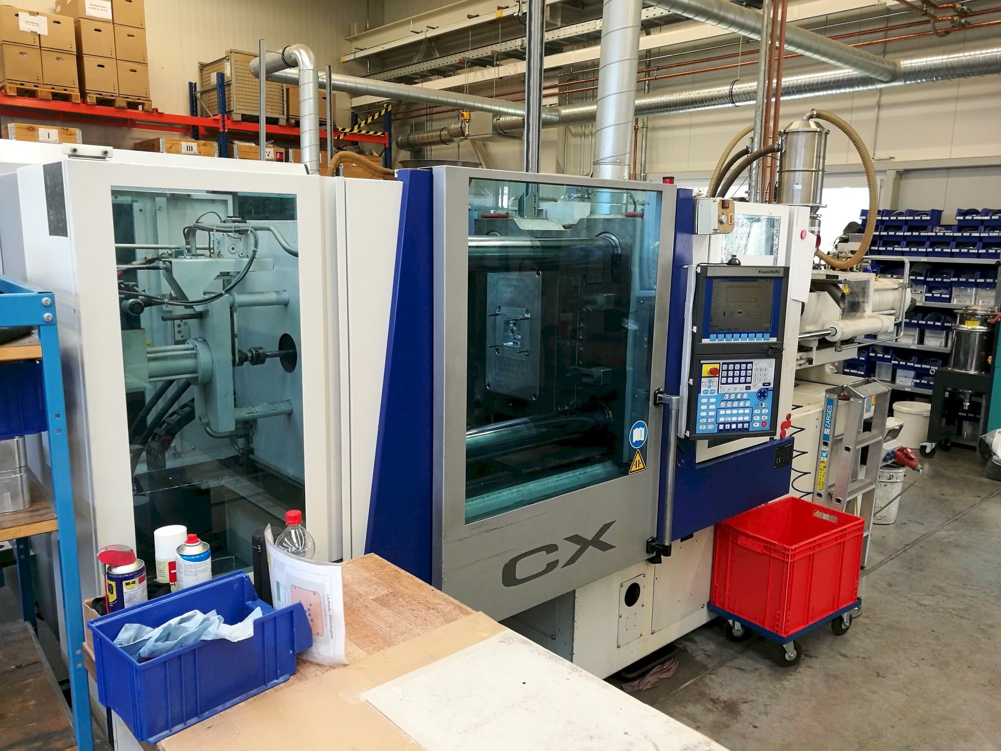 Vista Frontal da Krauss Maffei 160-1000 CX máquina