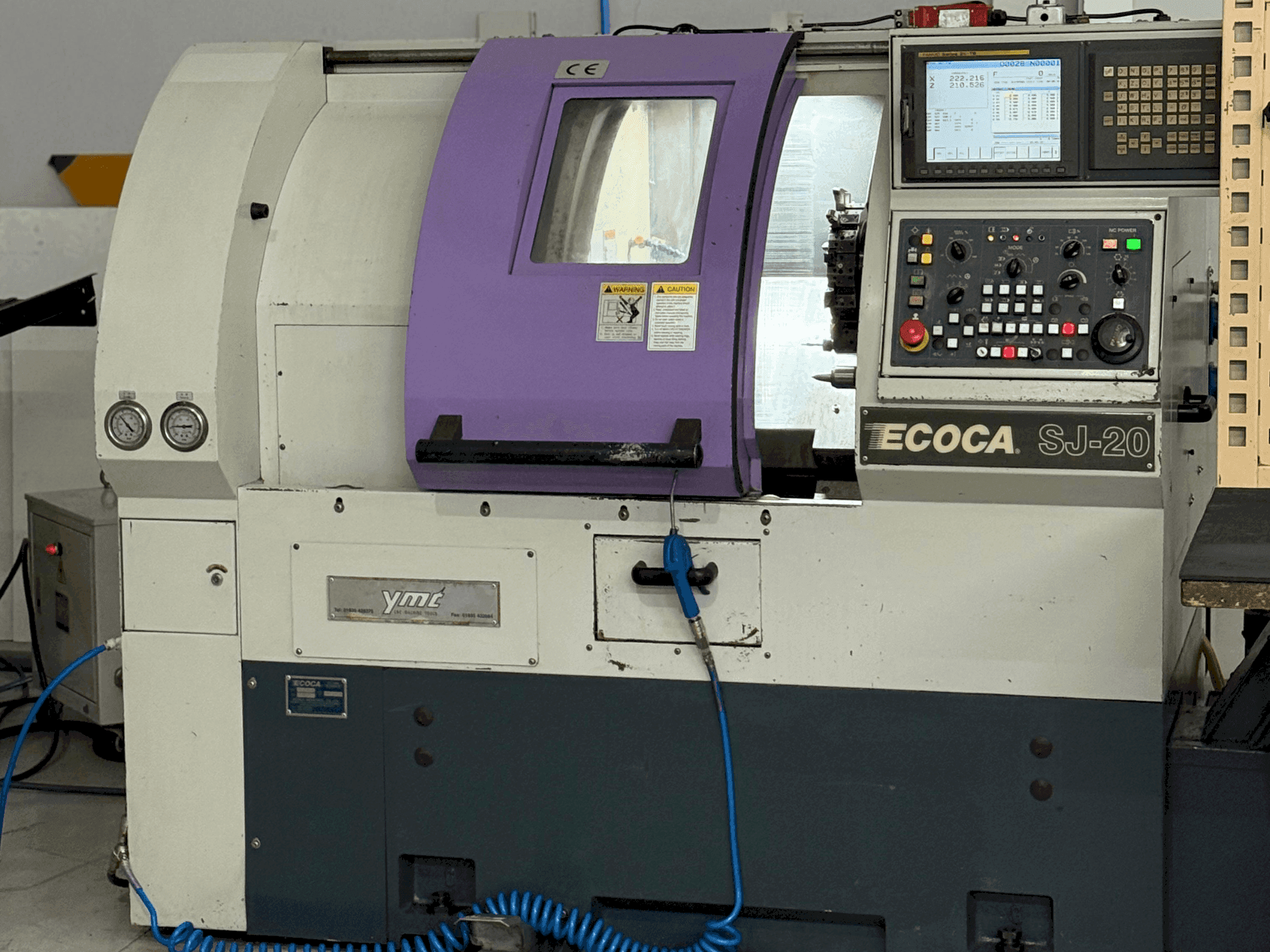 Vista Frontal da ECOCA SJ-20 máquina