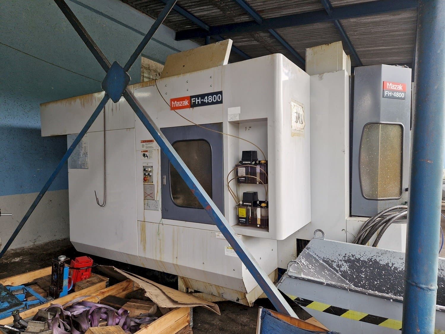 Vista Frontal  da Mazak   máquina