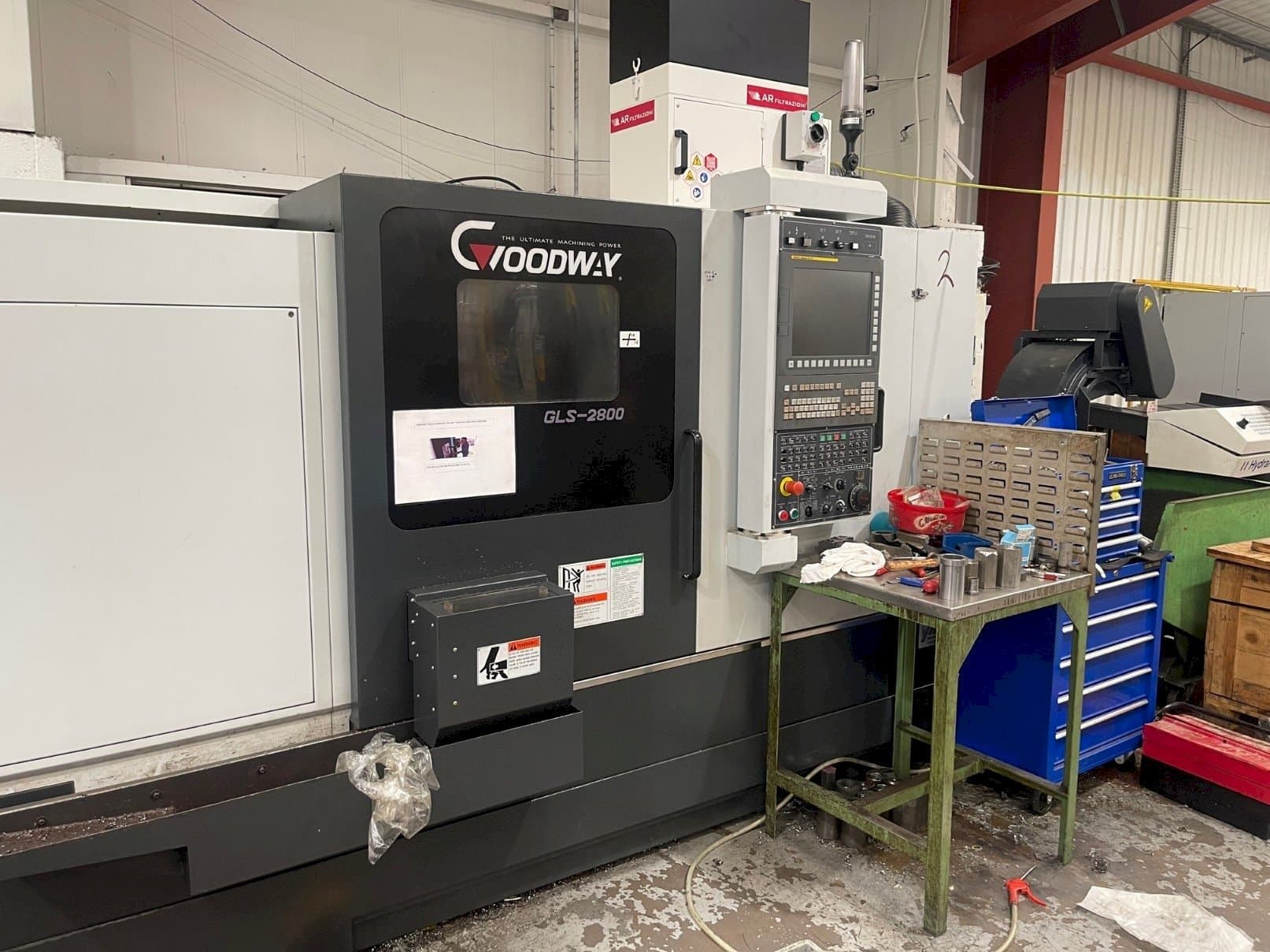 Vista Frontal da Goodway GLS-2800 máquina