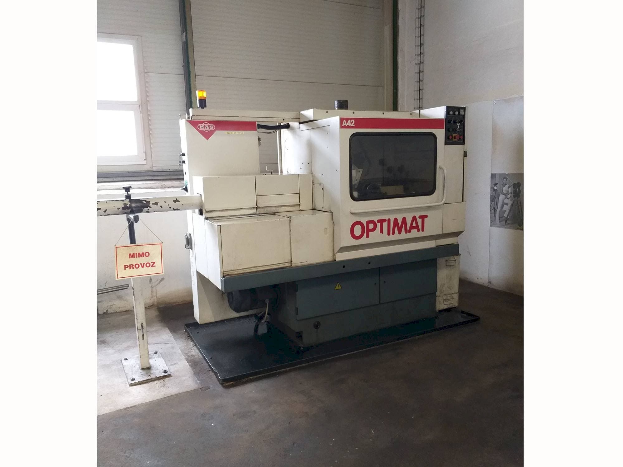 Vista Frontal da MAS Optimat A42 máquina