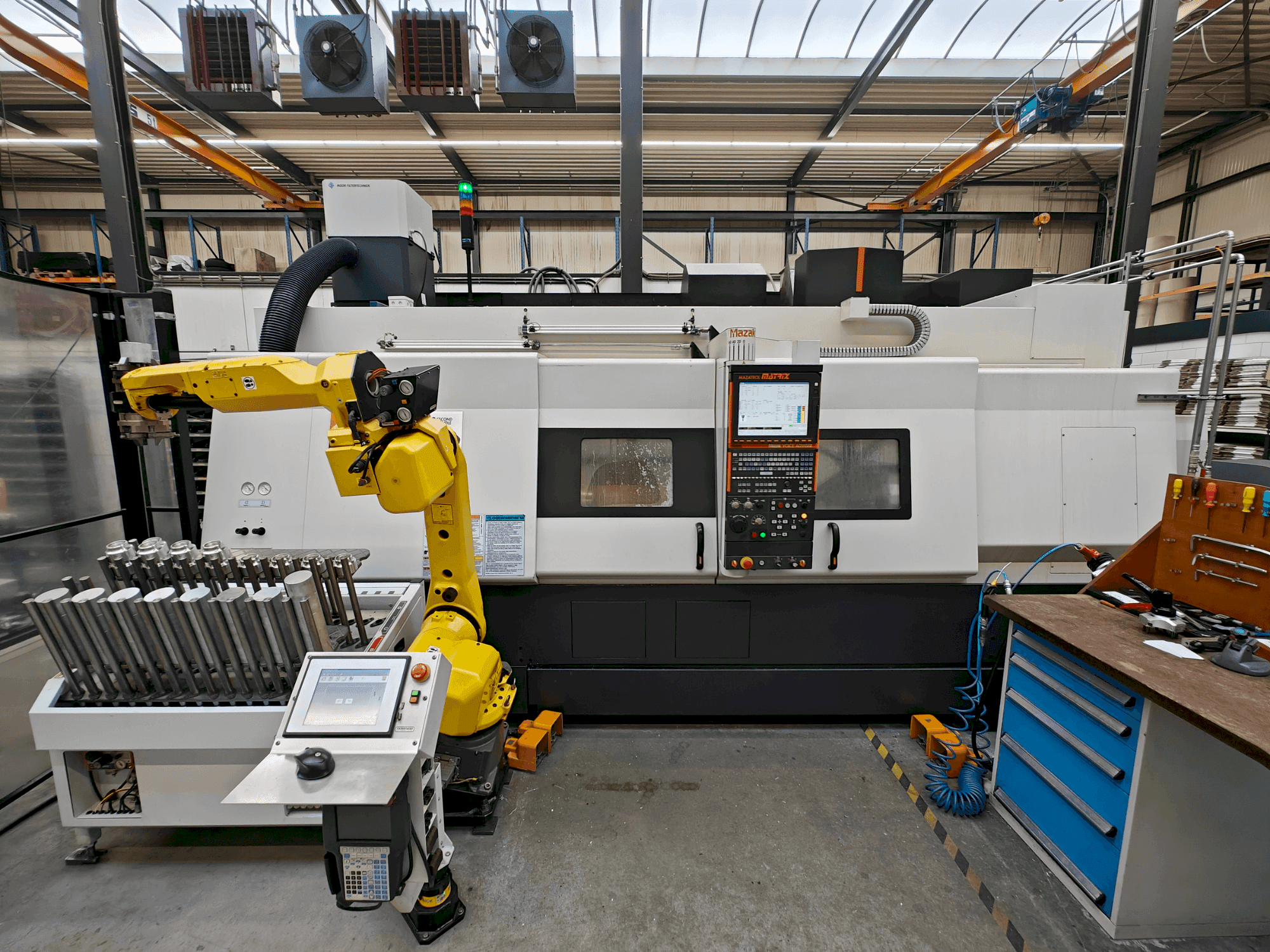 Vista Frontal da Mazak Integrex 400-IV-S x 1500 máquina