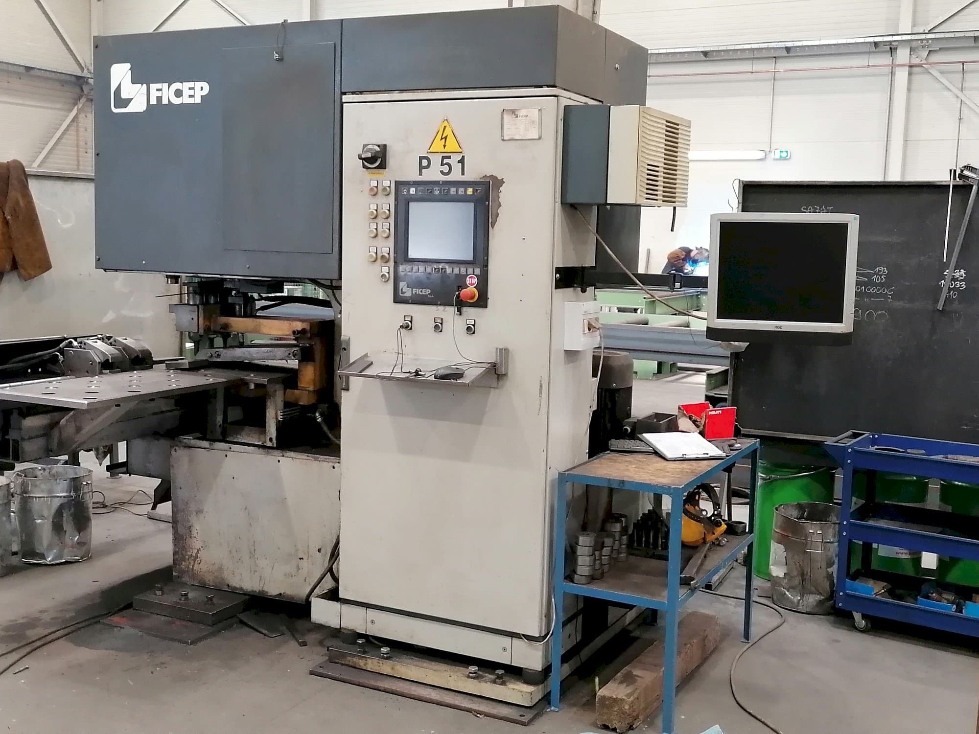 Vista Frontal da FICEP P51 máquina