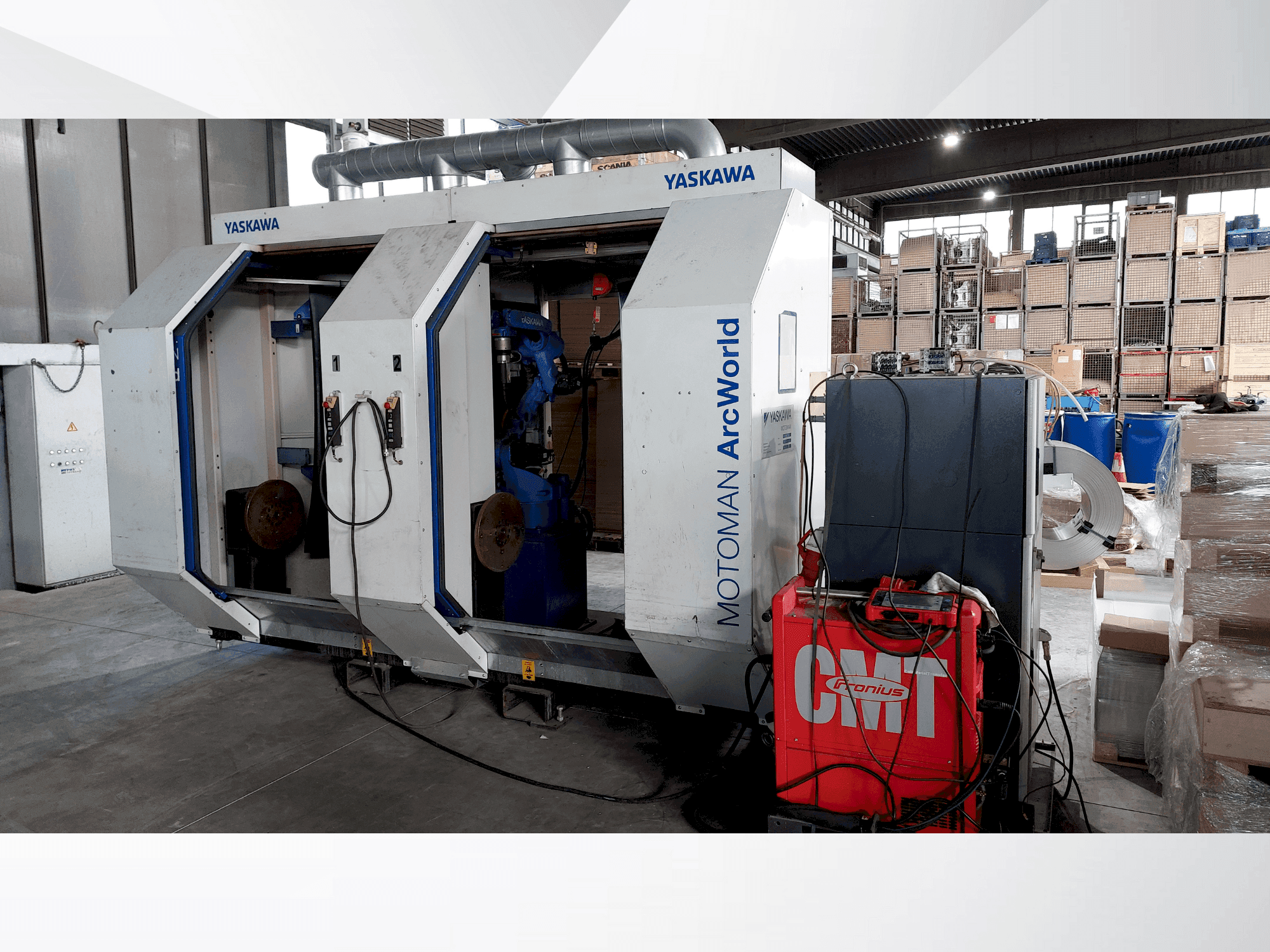 Vista Frontal da Yaskawa Motoman ArcWorld máquina