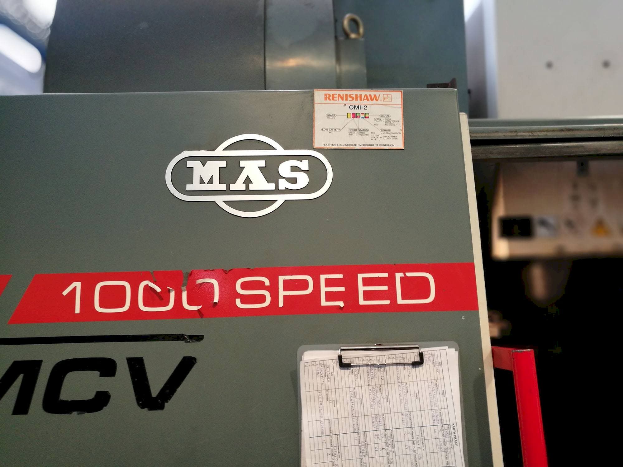 Vista Frontal da KOVOSVIT MAS MCV 1000 SPEED máquina