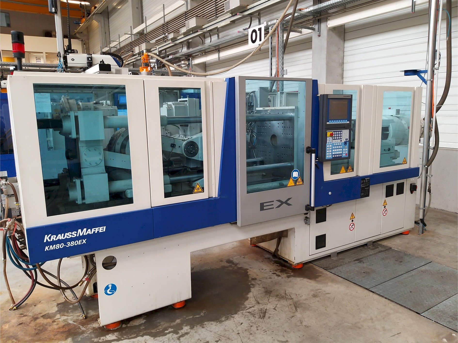 Vista Frontal da Krauss Maffei 80-380 Ex máquina