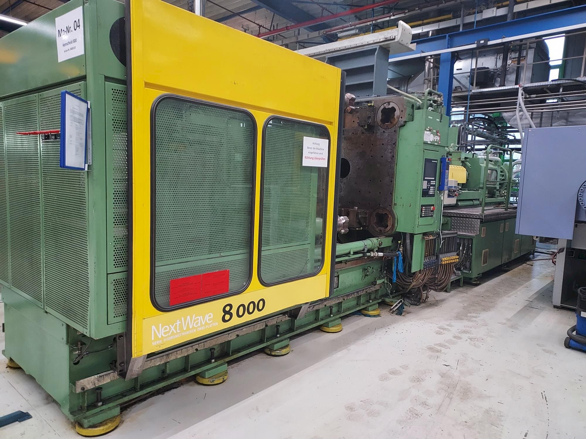 Vista Lateral Esquerda  da Hemscheidt 800  máquina