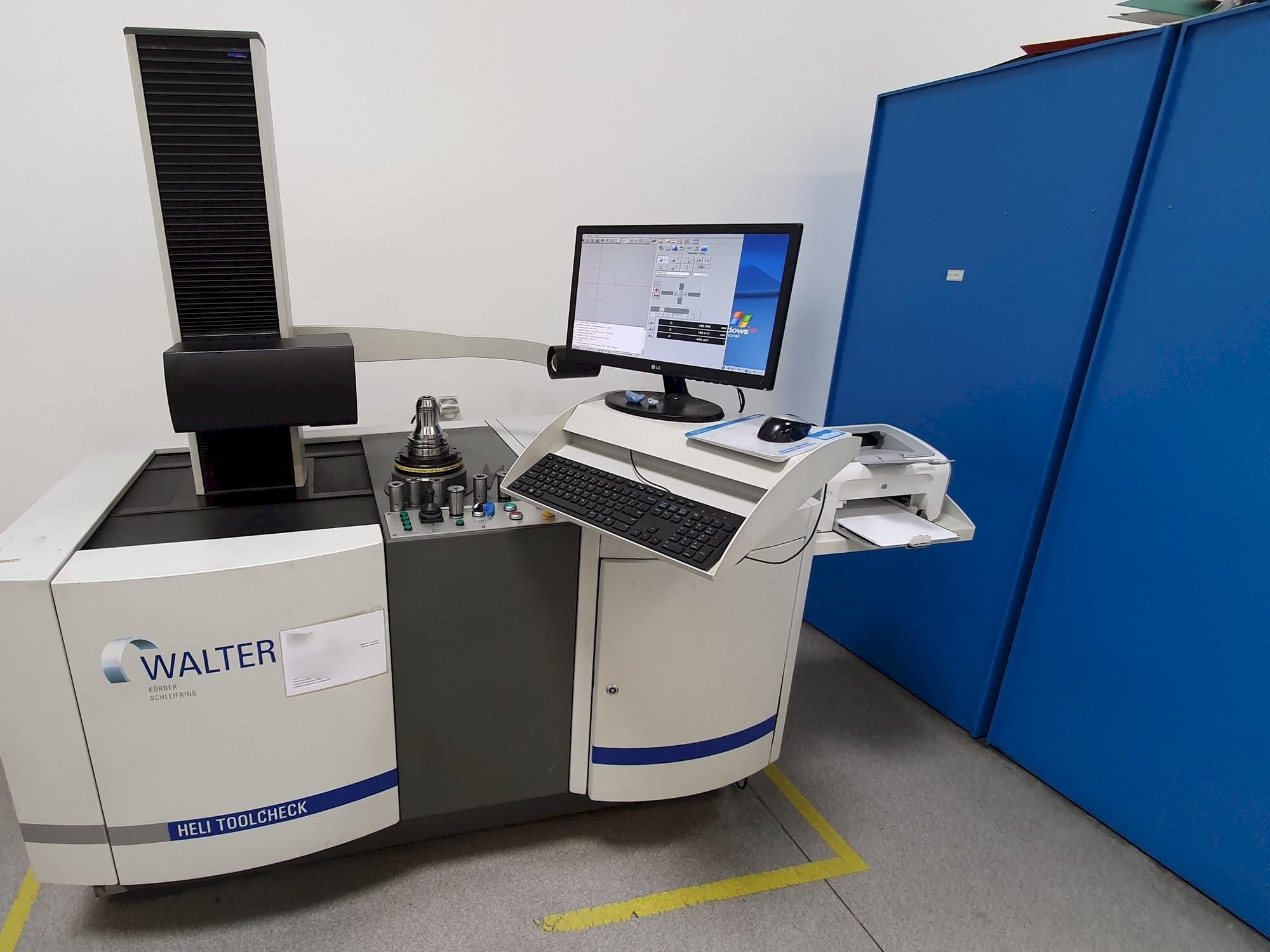 Vista Frontal da Walter Heli Toolcheck 3C máquina