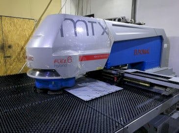 Vista Frontal  da Euromac MTX Flex 6  máquina