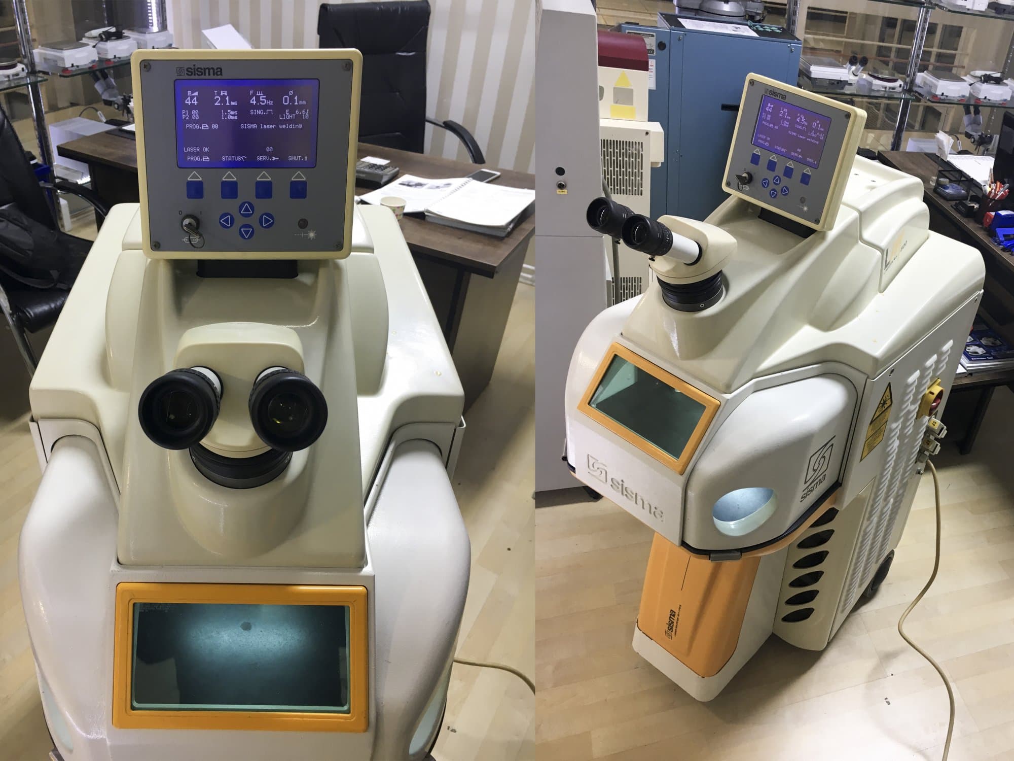 Vista Frontal da Sisma LM 500 máquina