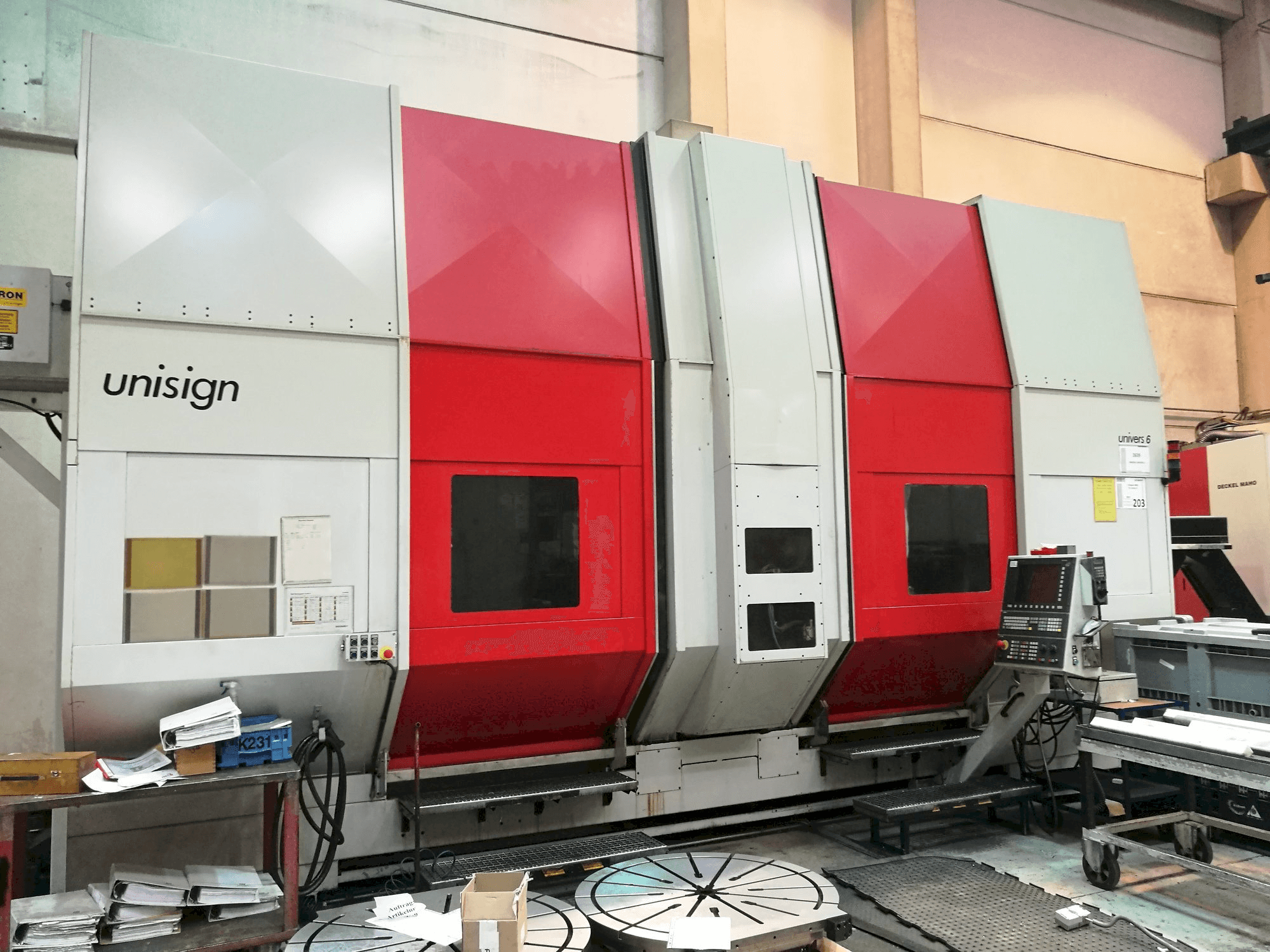 Vista Frontal da Unisign Univers 6 C2 máquina