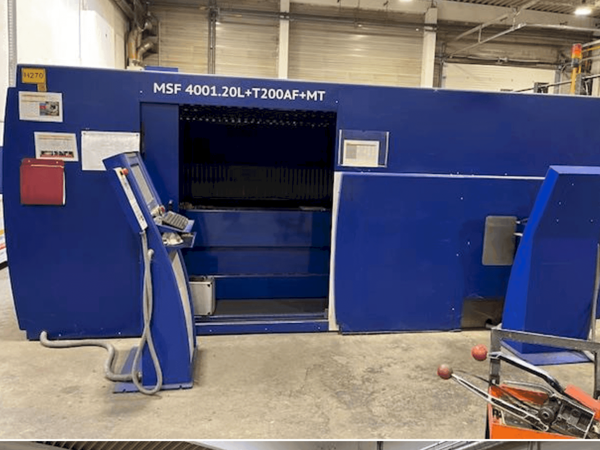 Vista Frontal da MicroStep Fiber MSF 4001.20L máquina