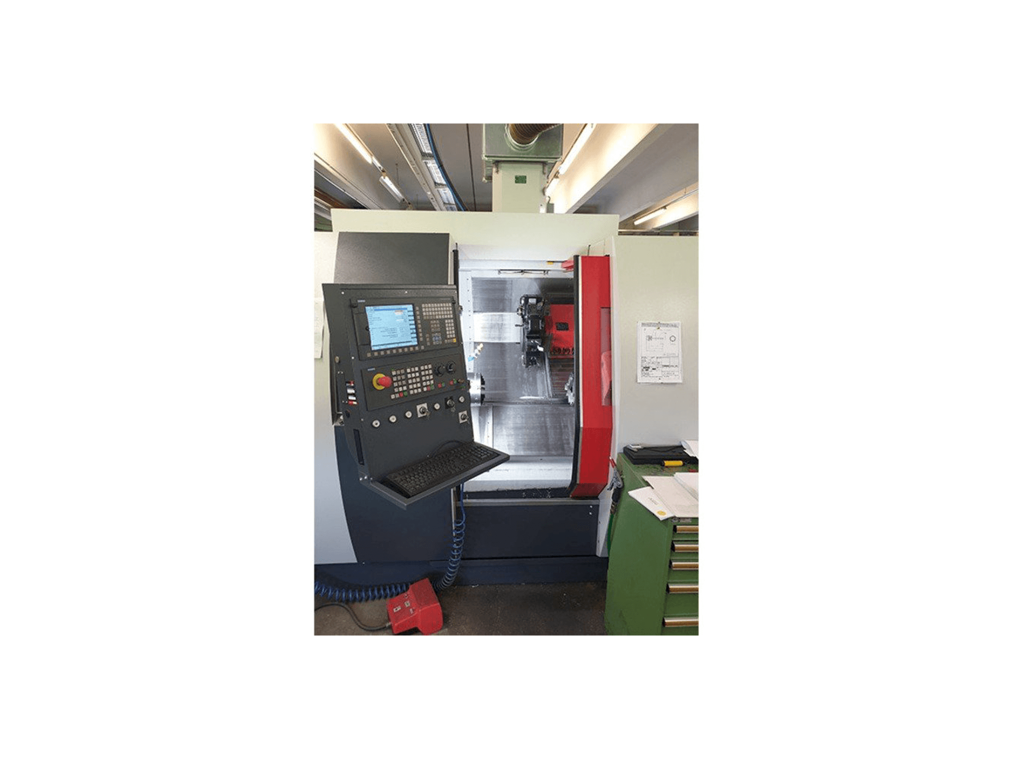 Vista Frontal da EMCO Turn E 65 máquina