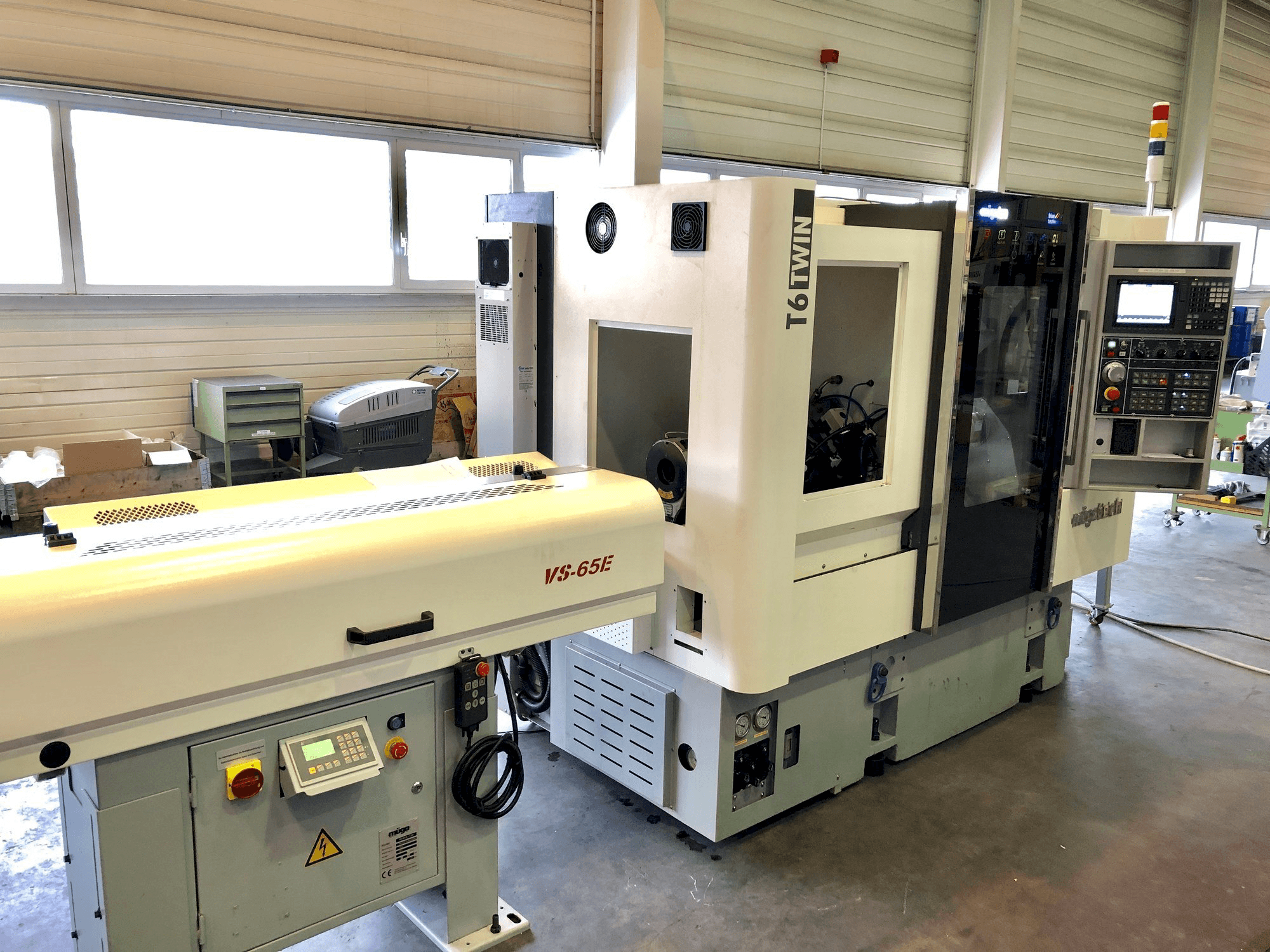 Vista Frontal da Muga T6 Twin 60 máquina