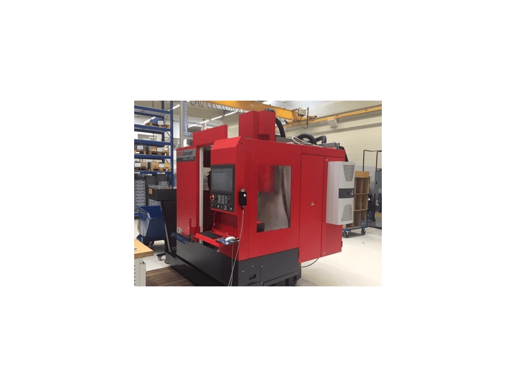 Vista Frontal da EMCO Concept Mill 450 máquina