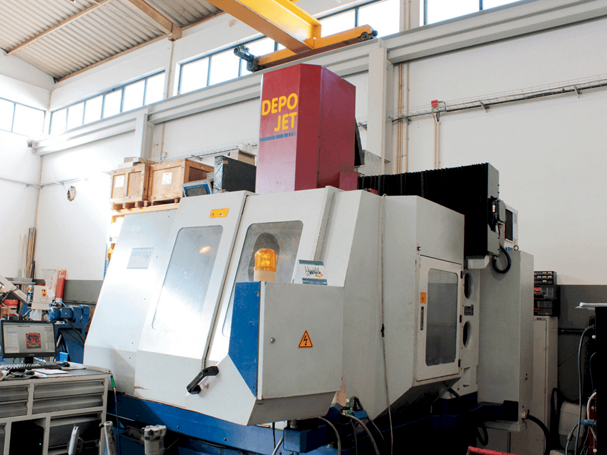 Vista Frontal da DEPO Jet máquina