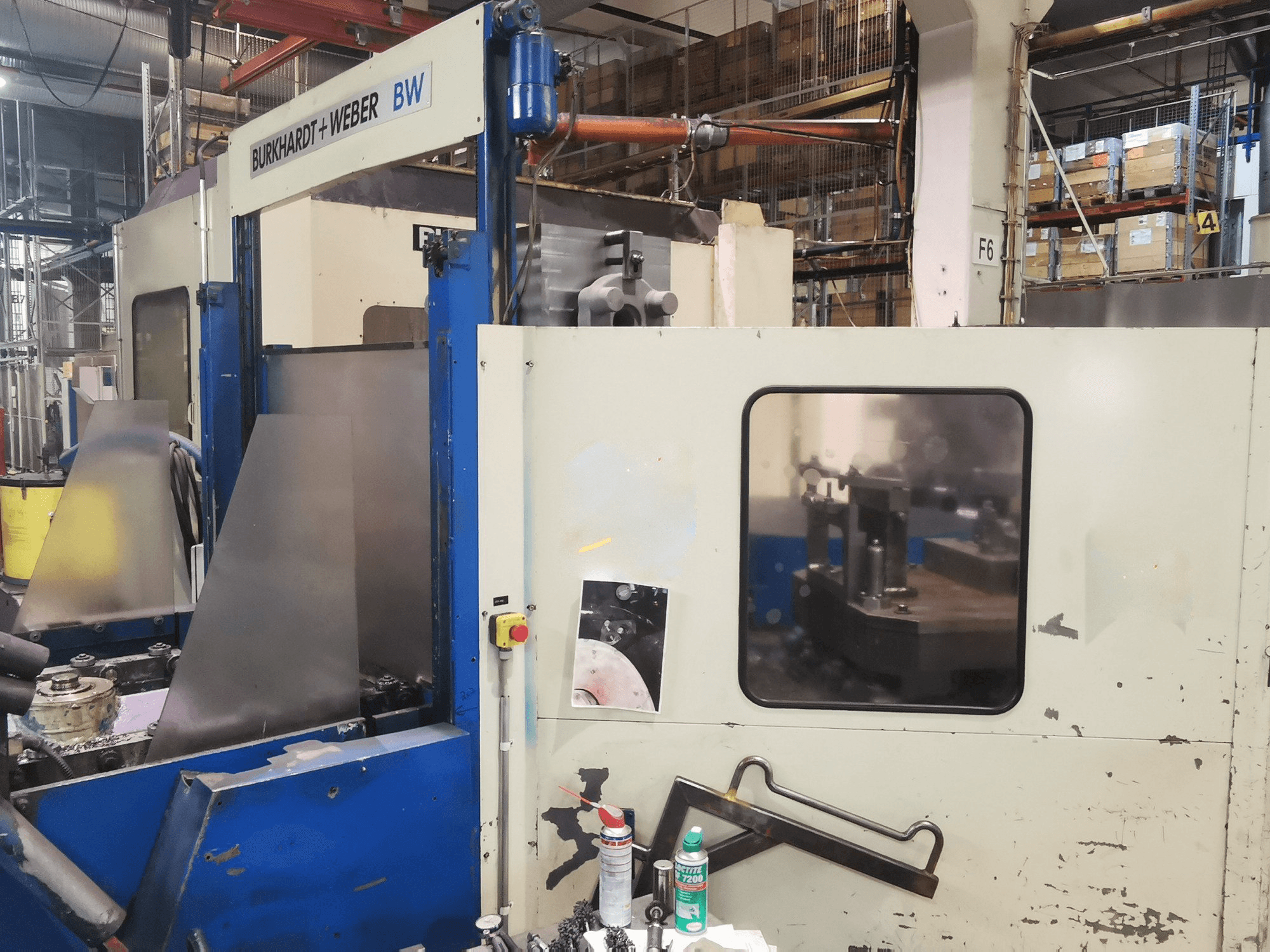 Vista Frontal da Burkhardt-Weber MC80 máquina
