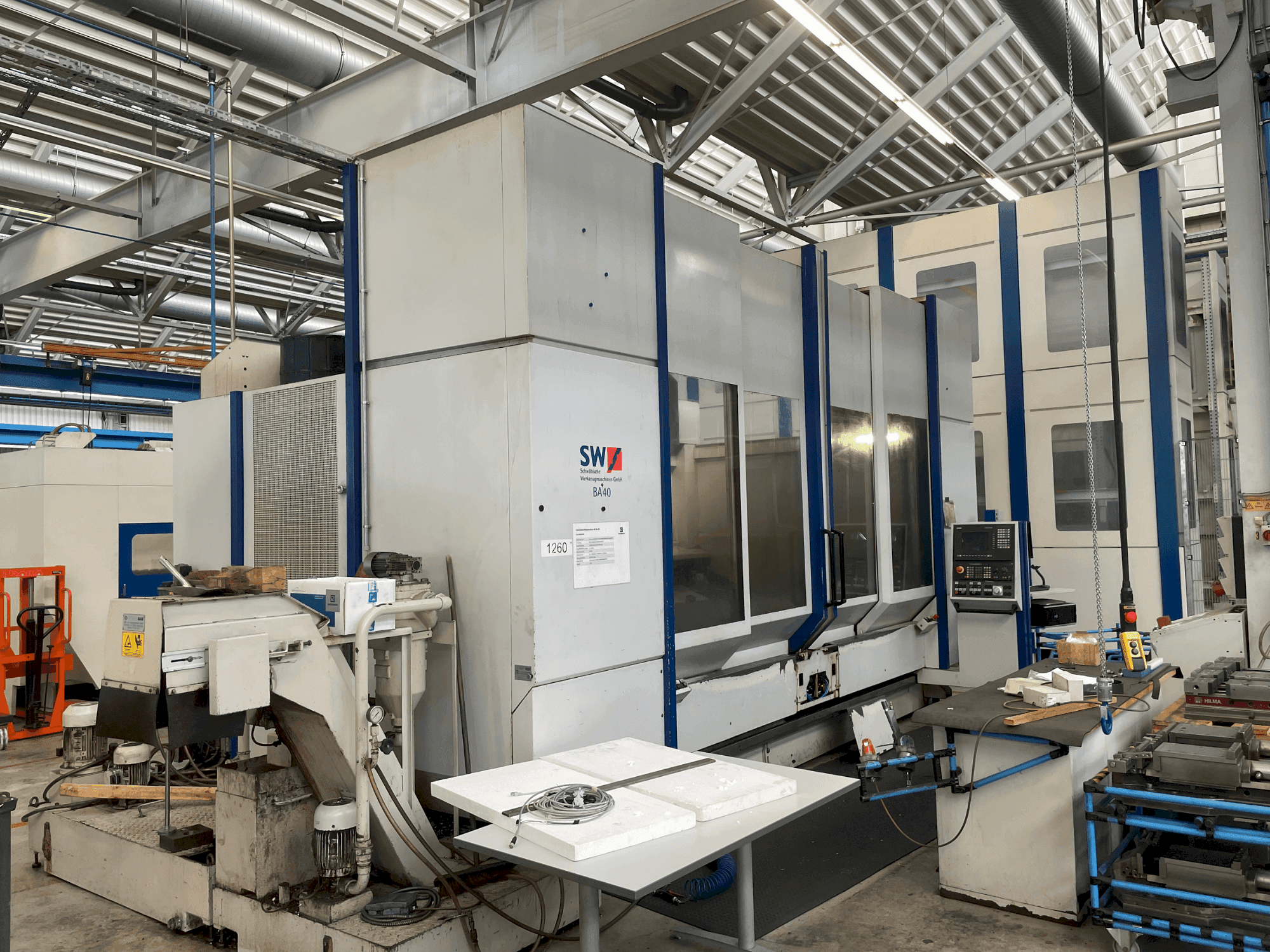 Vista Frontal da SW BA 40 NC máquina