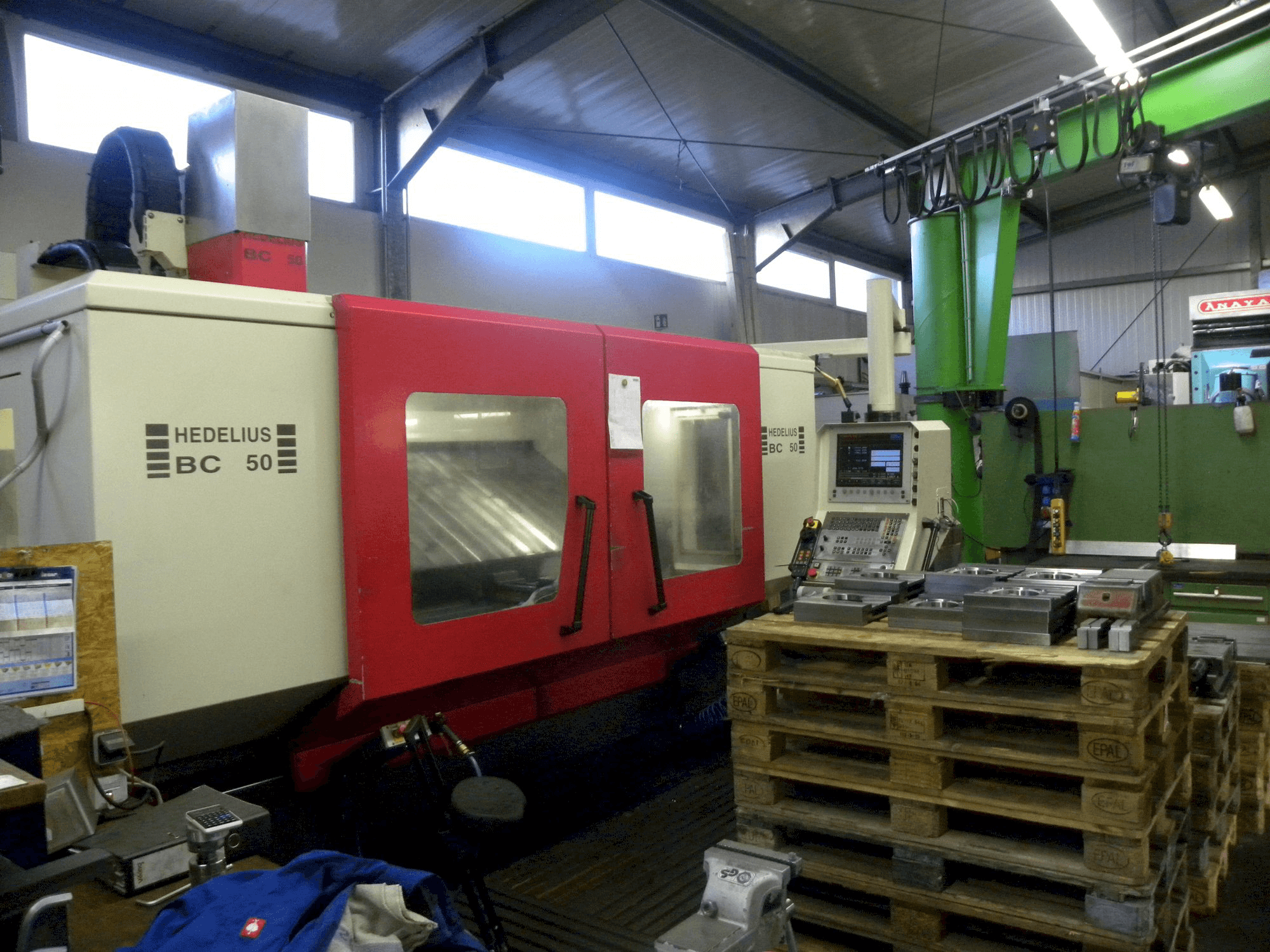 Vista Frontal da HEDELIUS BC-50 máquina