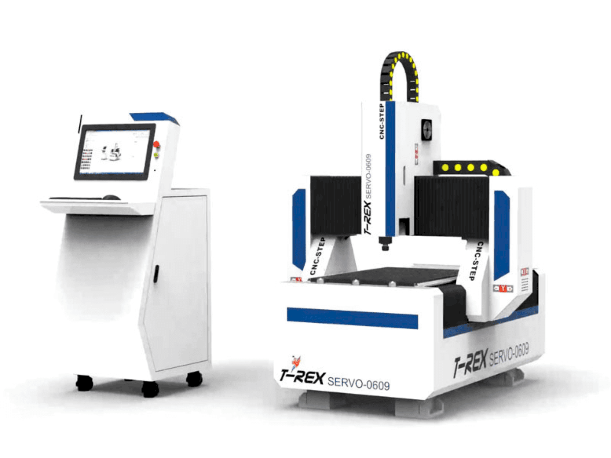 Vista Frontal da T-Rex Servo-0609 máquina