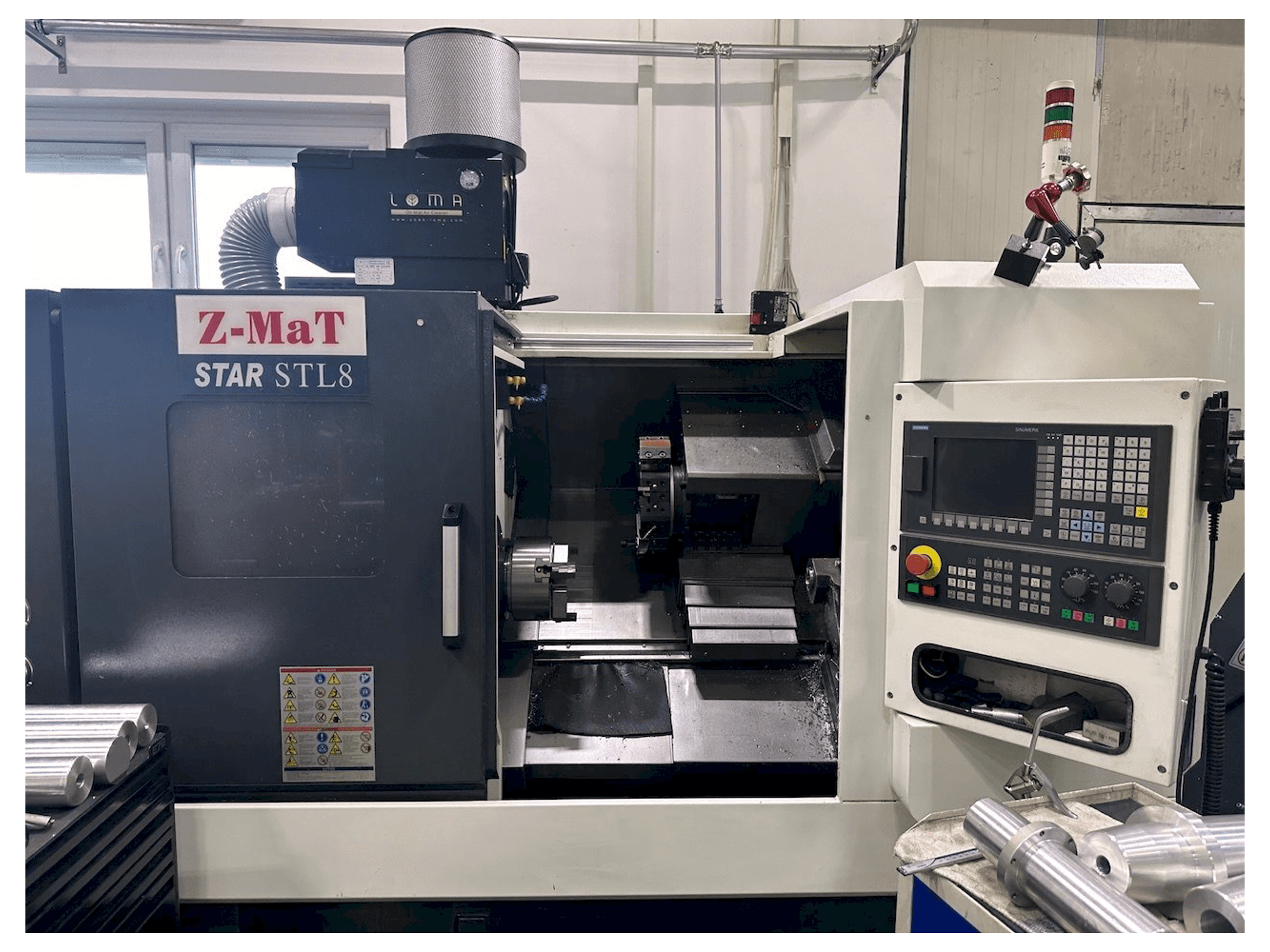 Vista Frontal da Z-MAT STAR STL 8 máquina