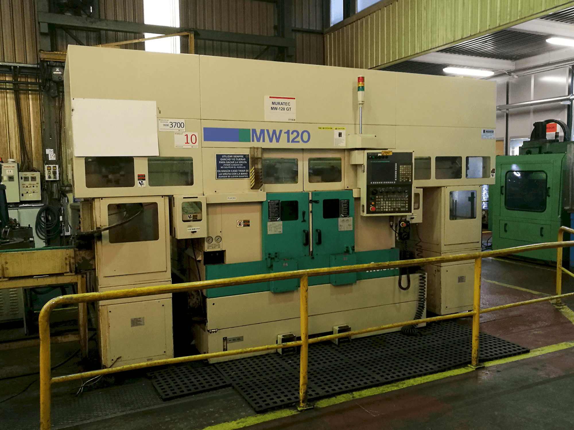 Vista Frontal da MURATA Muratec MW 120 máquina