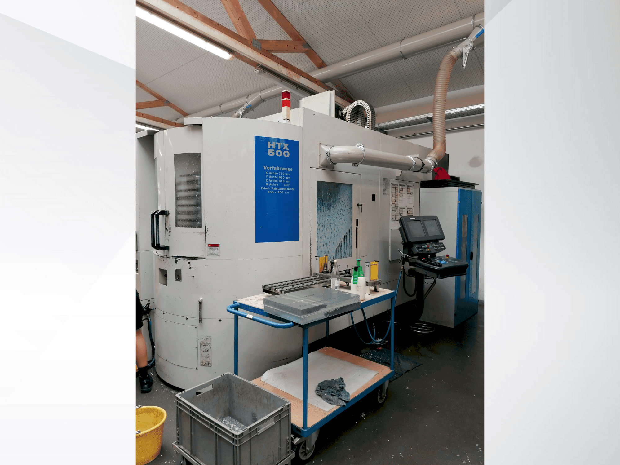 Vista Frontal da Hurco HTX 500 máquina