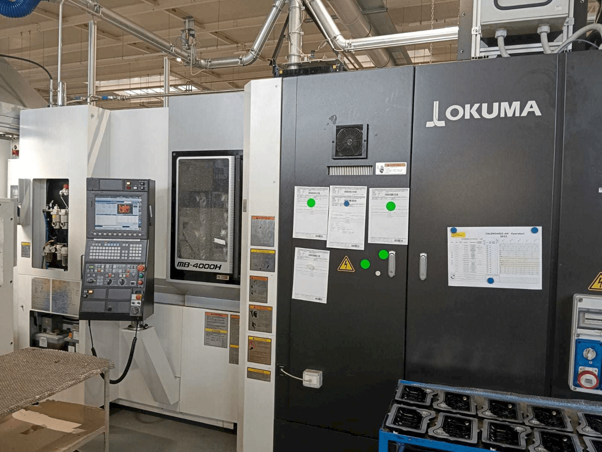 Vista Frontal da Okuma MB-4000H máquina