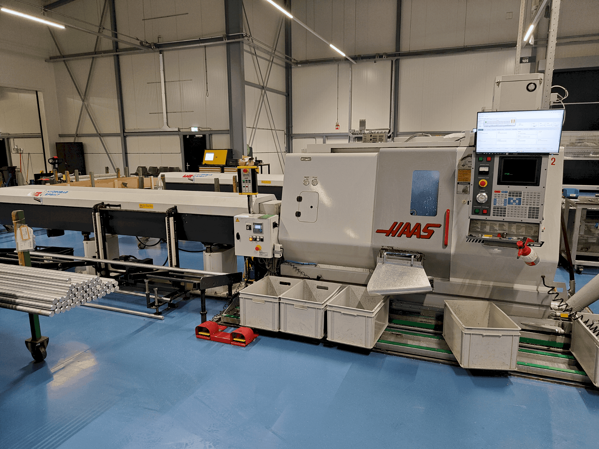 Vista Frontal da HAAS TL-15BHE máquina