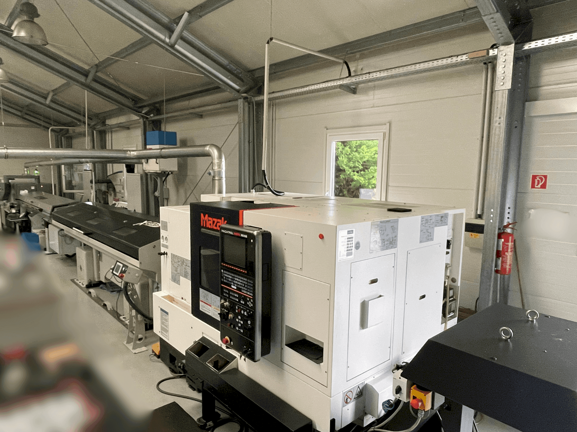 Vista Frontal da Mazak Quick Turn Nexus 200-II MS máquina
