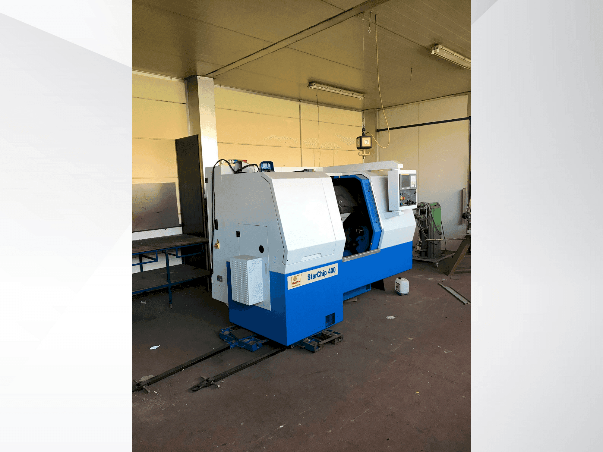 Vista Frontal da KNUTH Starship 400 máquina