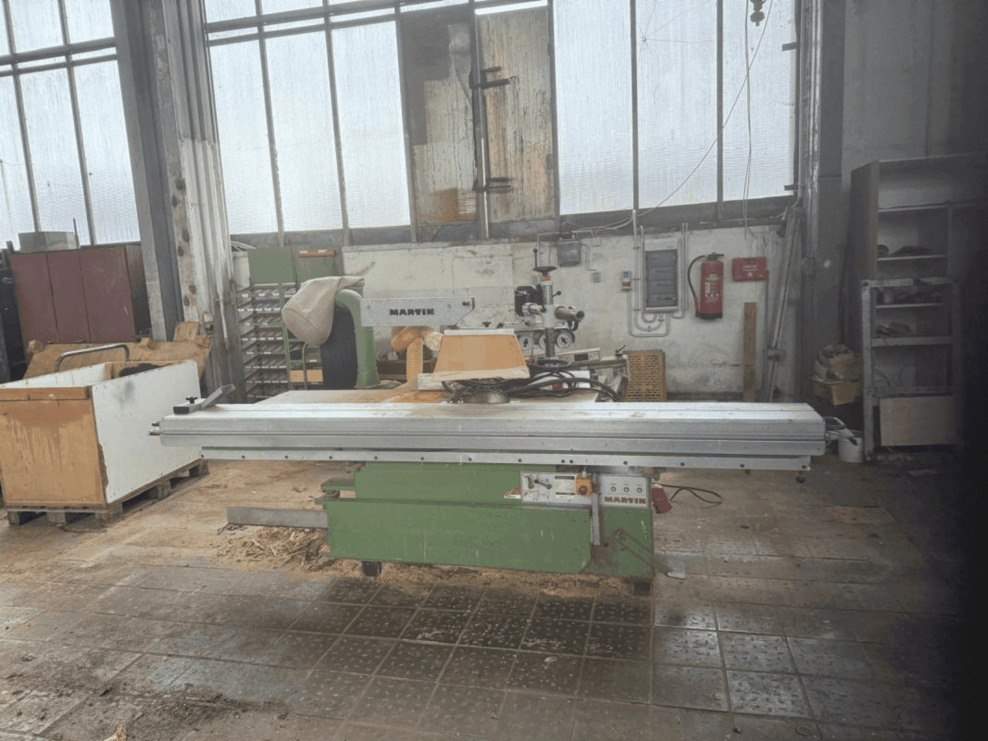 Vista Frontal da Martin T72 máquina