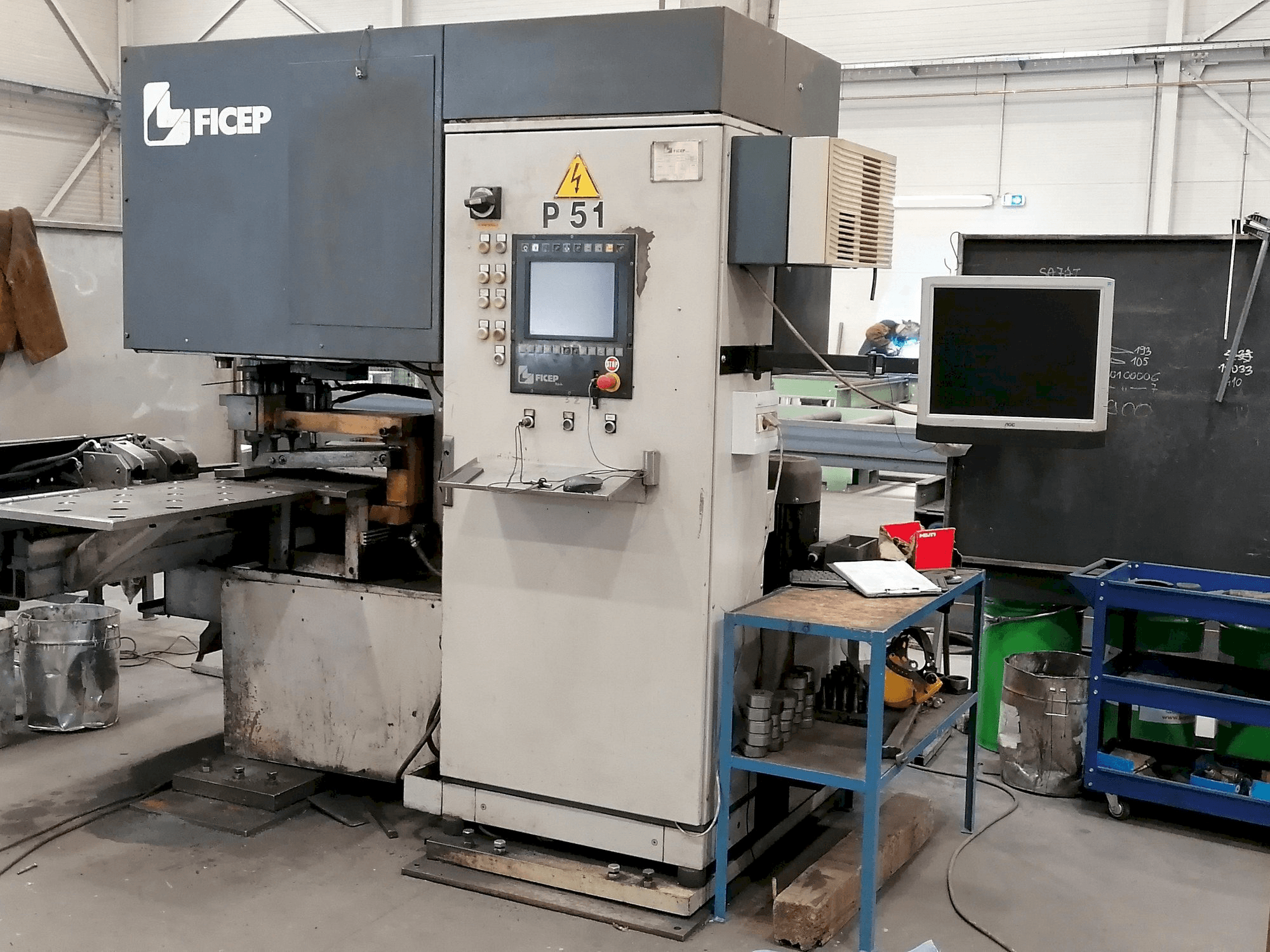Vista Frontal da FICEP P51 máquina