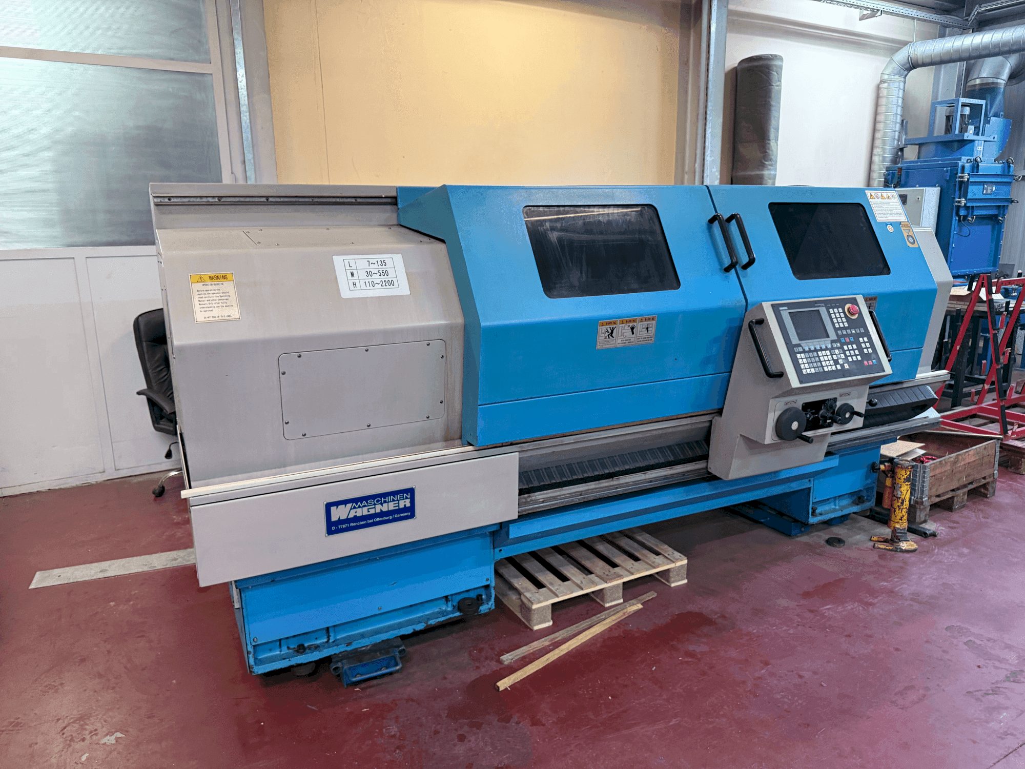 Vista Frontal da WAGNER WDE 500 máquina