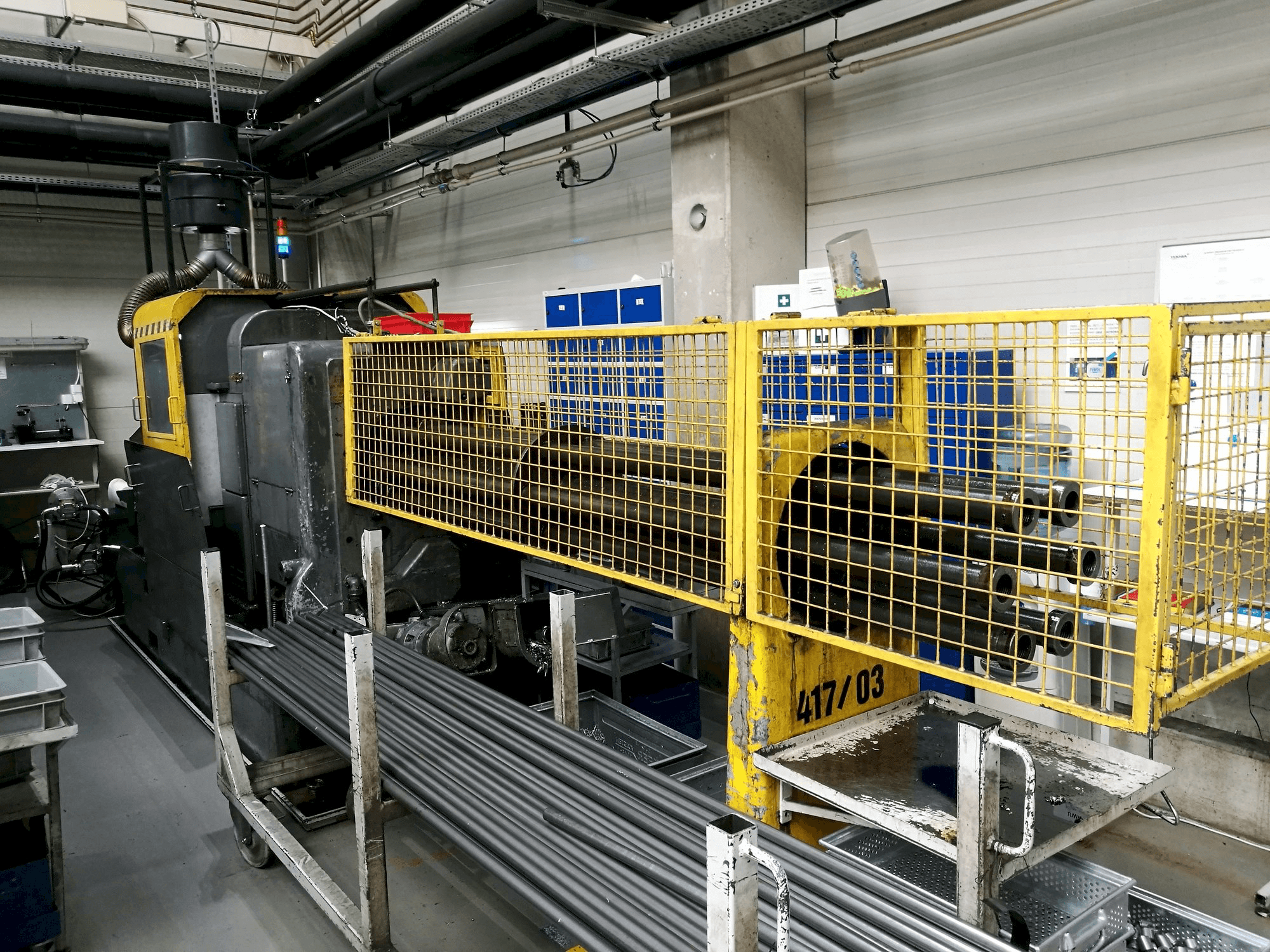 Vista Frontal da Wickman 1 3/8"-6 máquina