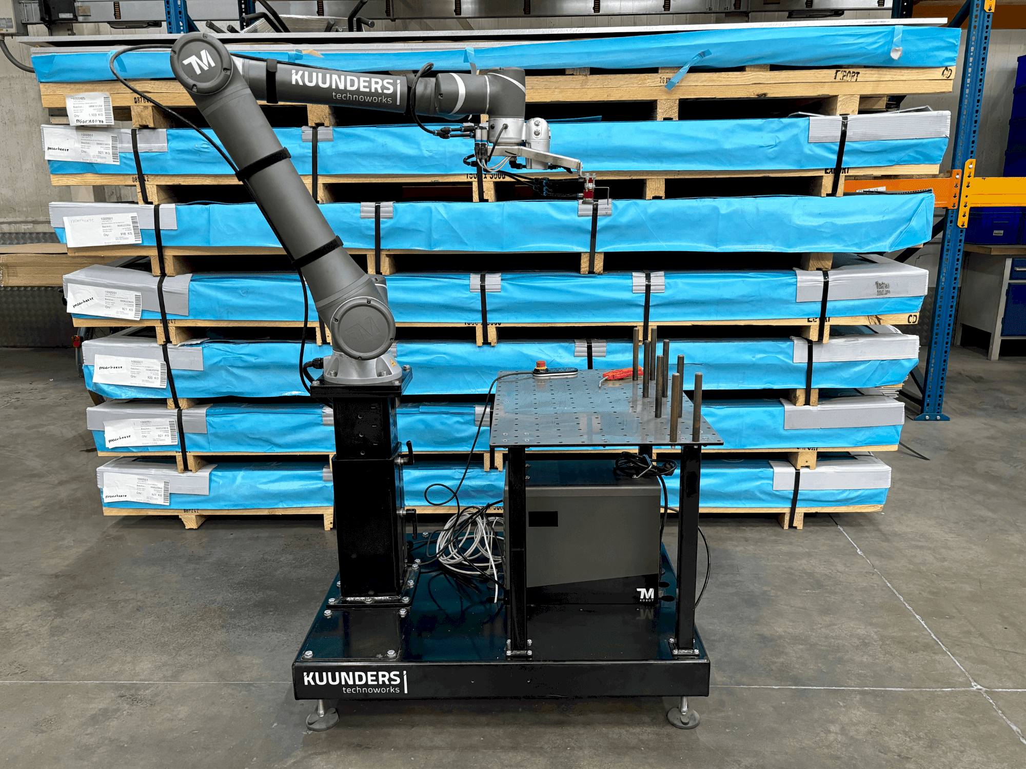 Vista Frontal da TECHMAN ROBOT TM12 máquina