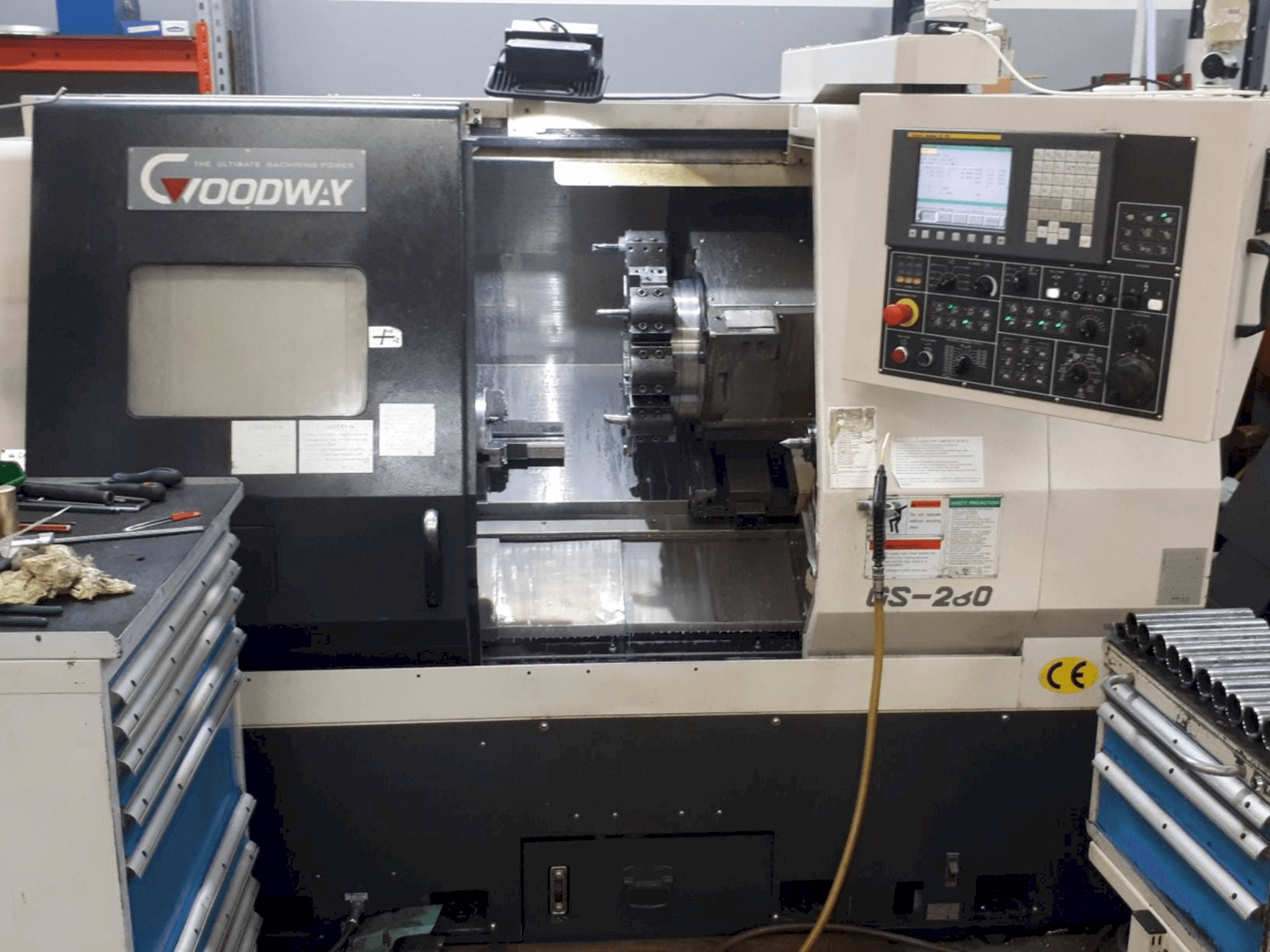 Vista Frontal da Goodway GS-280 máquina