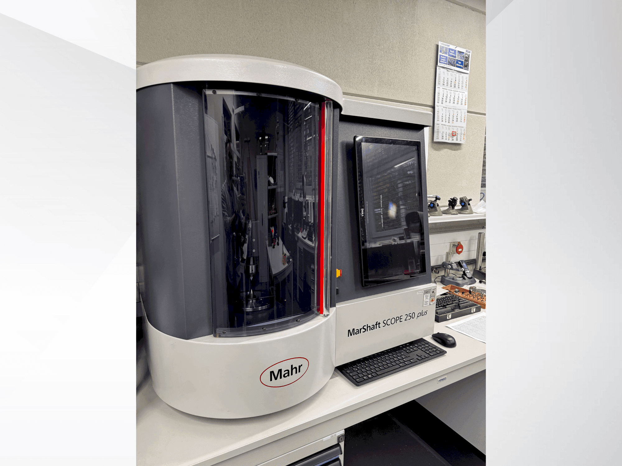 Vista Frontal da MAHR MahrShaft SCOPE 250 plus máquina