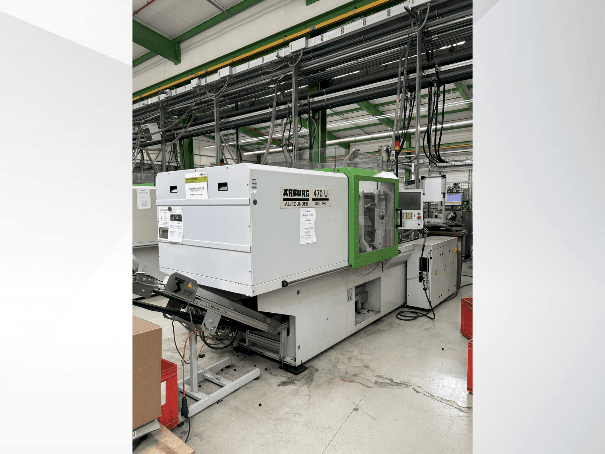 Vista Frontal da Arburg 470 U / 800-290 máquina