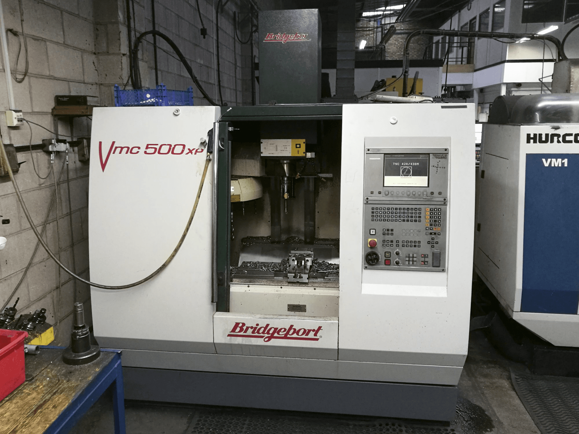 Vista Direita da Bridgeport VMC 500 XP máquina