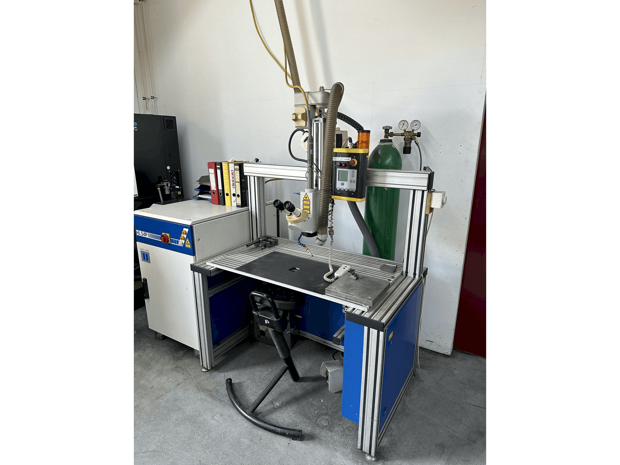 Vista Frontal da Haas-Laser HL 54P máquina