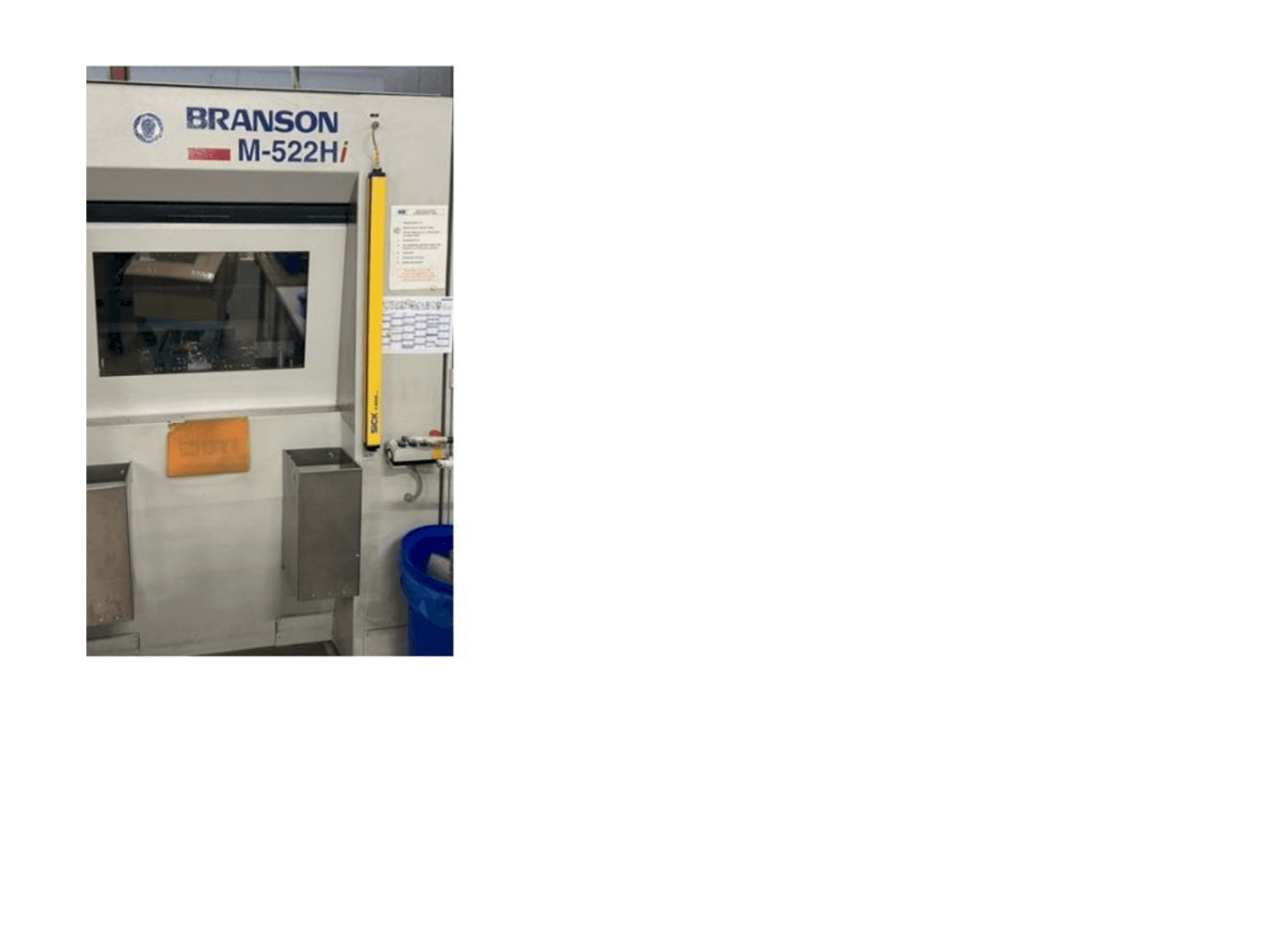 Vista Frontal da BRANSON M-522Hi (2010) máquina