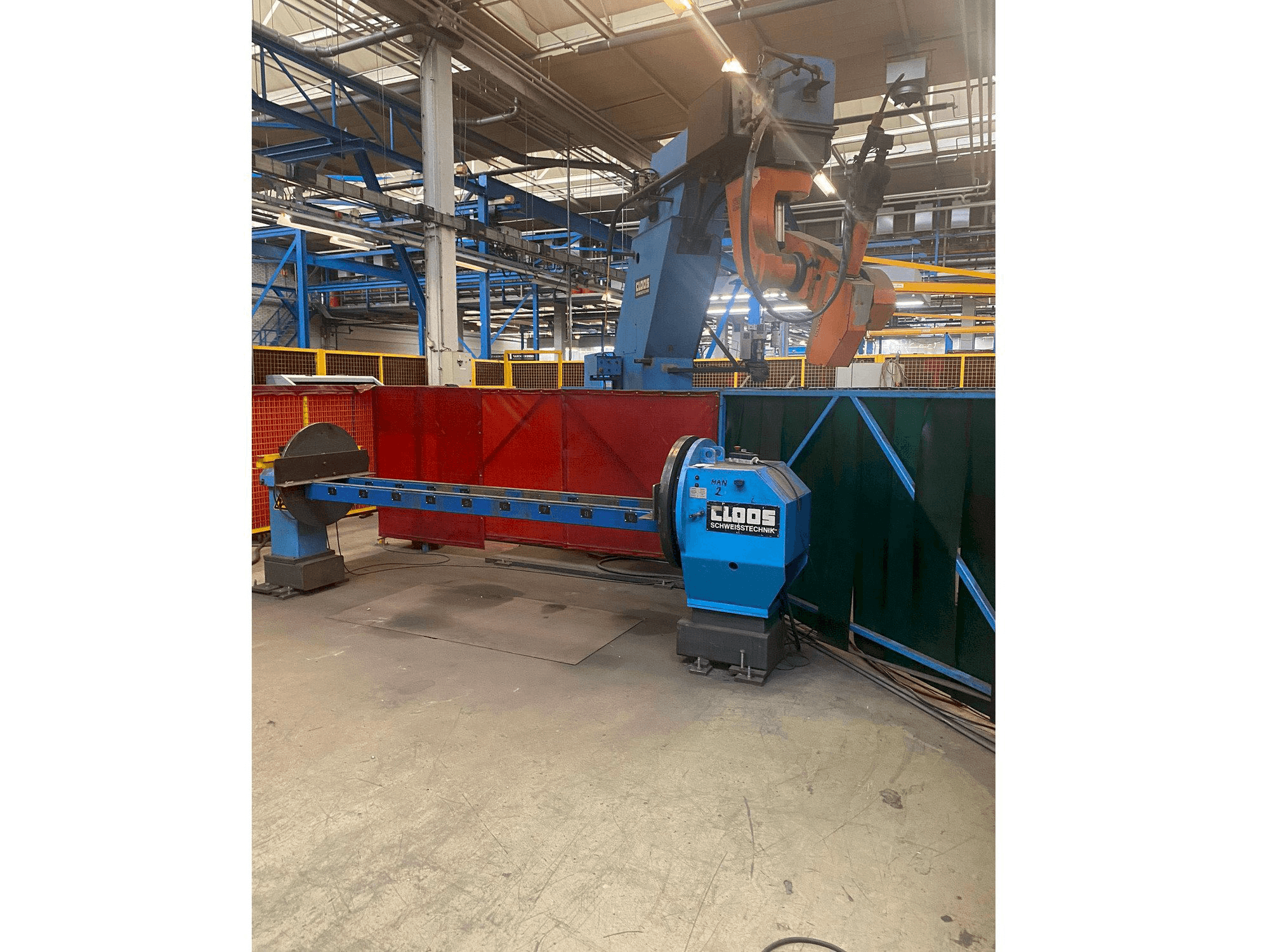 Vista Frontal da Carl Cloos Romat 310 C-Stander WPV-DP-5000N máquina